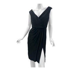 2010 Vintage Stella McCartney Black Silk Crystal Embellished Dress 42 NWT