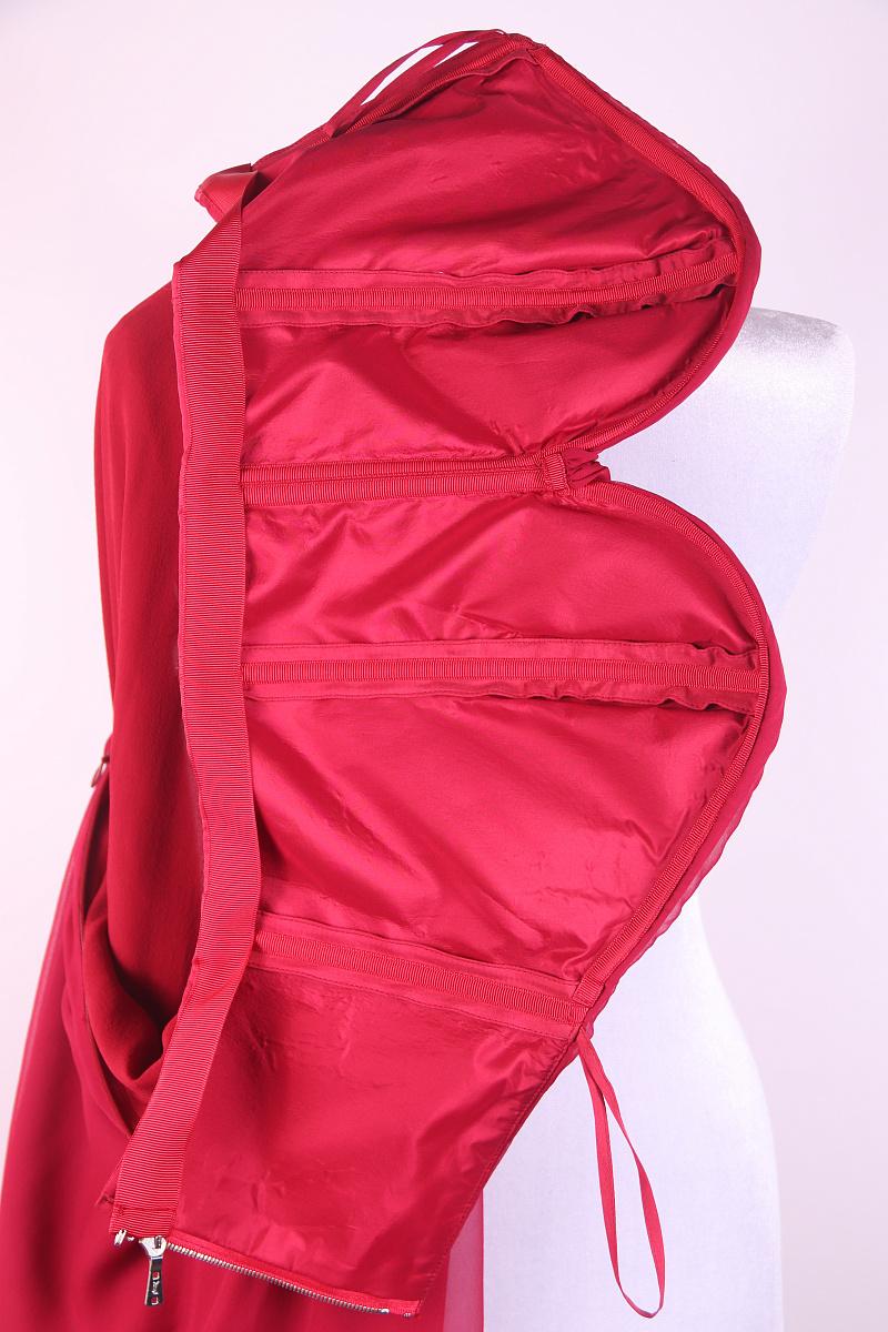 2010 Yves Saint Laurent by Stefano Pilati Edition Soir Red Silk Dress In Good Condition For Sale In Алматинский Почтамт, KZ