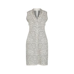 2010s Alaia Schnee Leopard Etuikleid