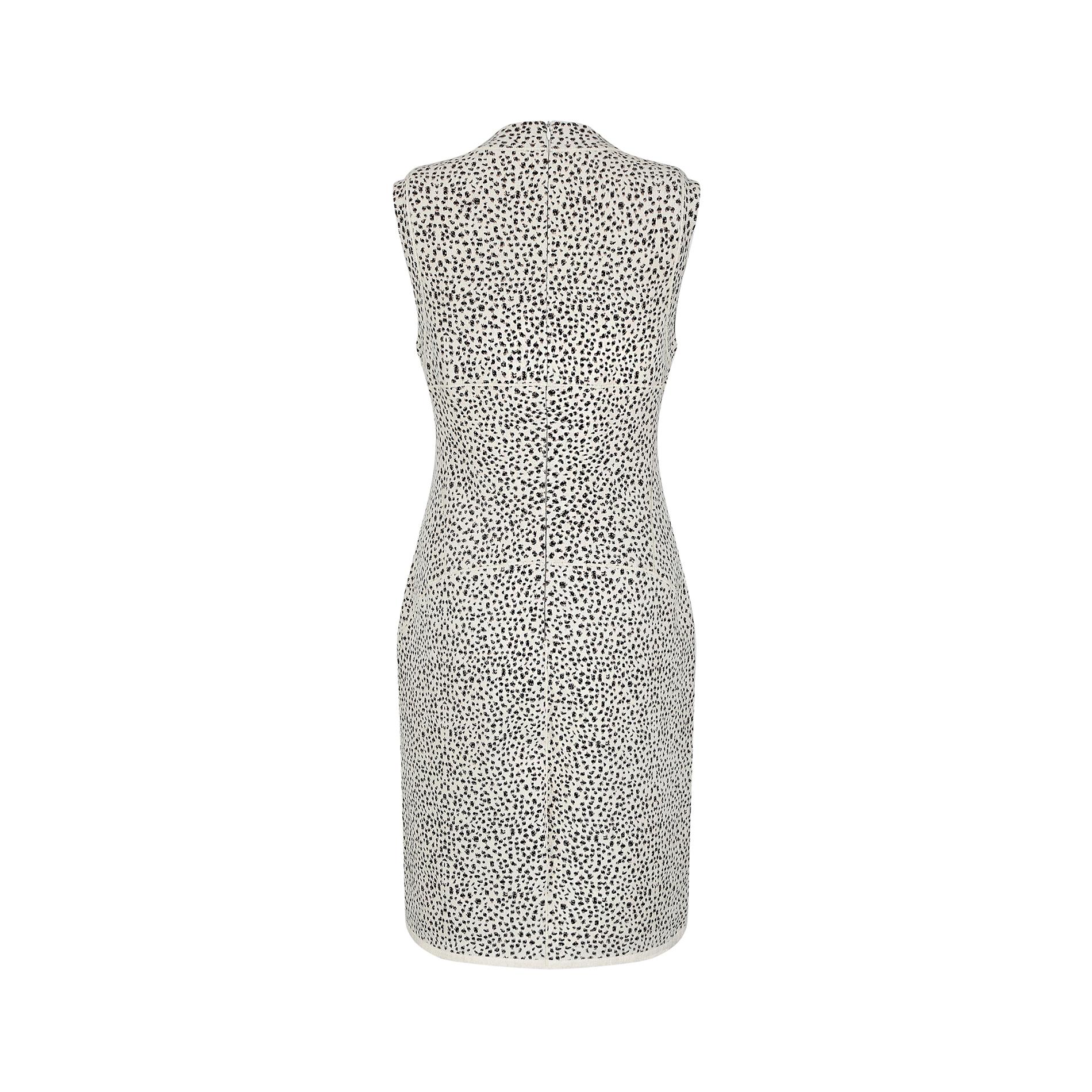 2010s Alaia Snow Leopard Sheath Dress In Excellent Condition For Sale In London, GB