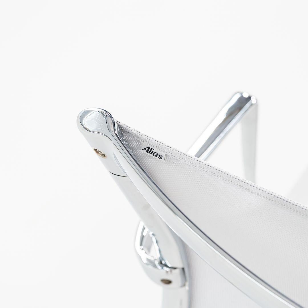 2010s Alias Meetingframe + Tilt 47 447 Chair w/ Arms Alberto Meda Grey 3x Avail For Sale 1