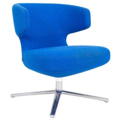 2010s Antonio Citterio for Vitra Petit Repos Lounge Chair in Blue Fabric