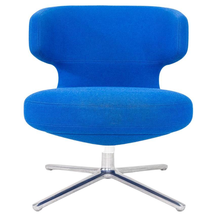 2010s Antonio Citterio for Vitra Petit Repos Lounge Chair in Blue Fabric