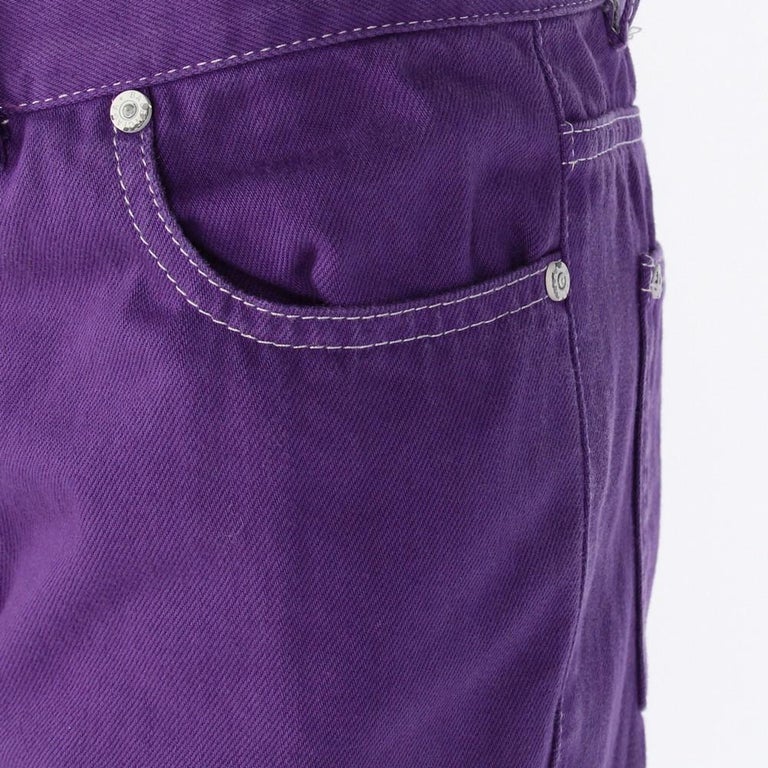 2010s Balenciaga Purple Jeans For Sale at 1stDibs