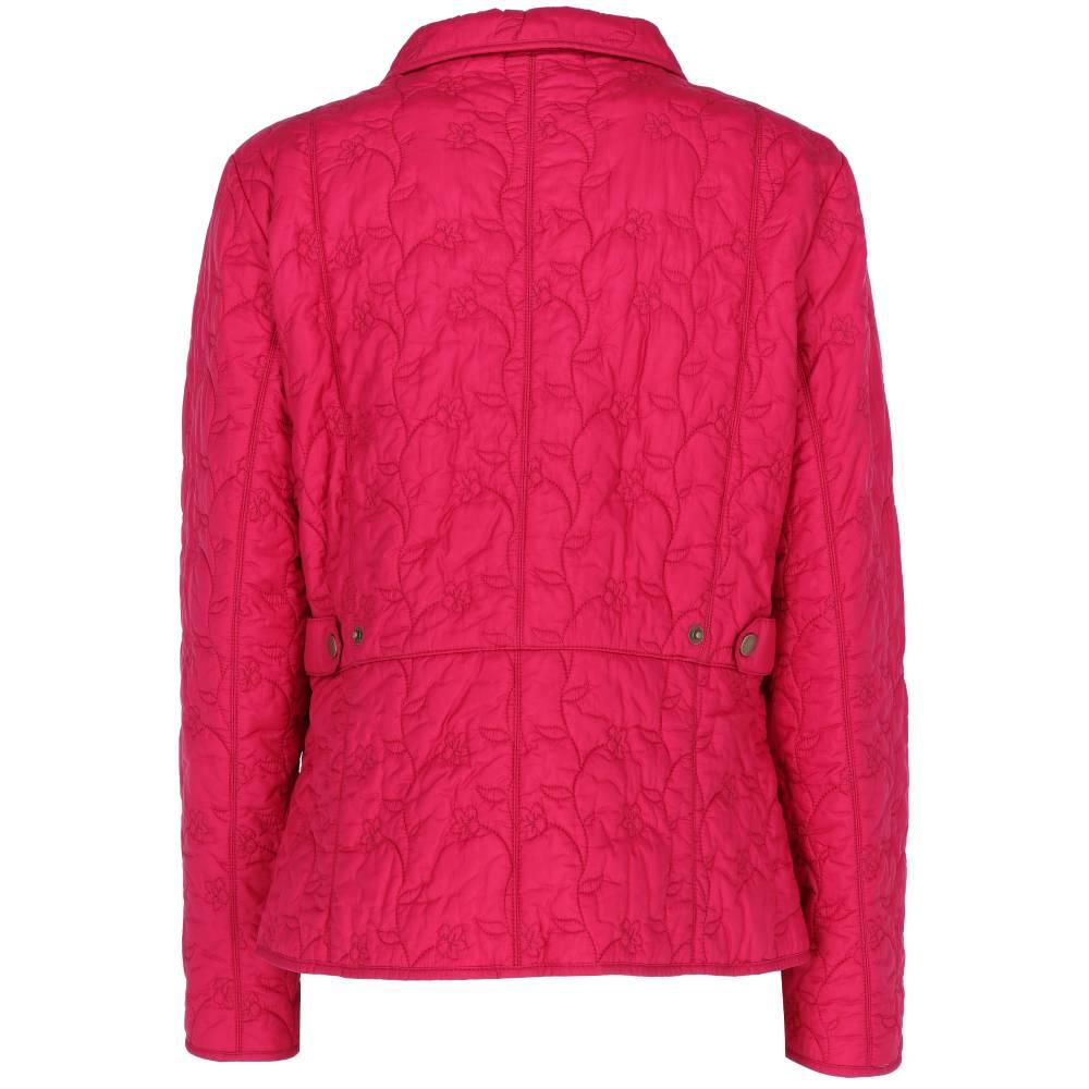 2010s Barbour Raspberry Red Quiled Jacket In Good Condition In Lugo (RA), IT