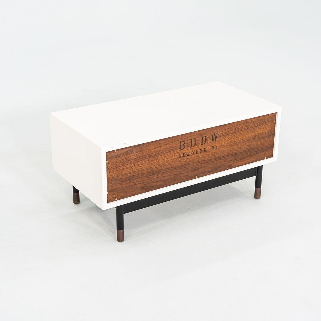 Comodino/armadio a basso profilo BDDW del 2010 in ottone e legno laccato 31x16x15 in vendita 4