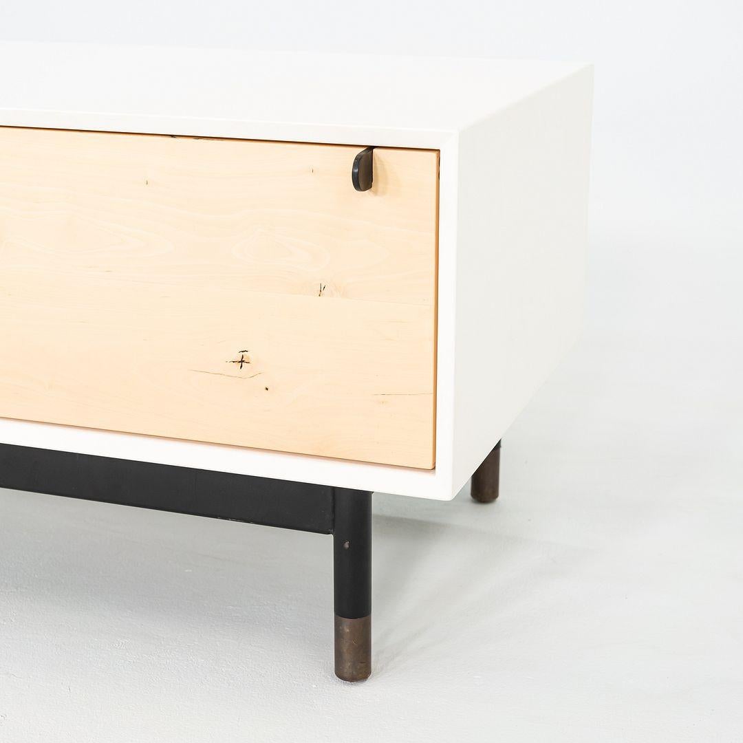 Comodino/armadio a basso profilo BDDW del 2010 in ottone e legno laccato 31x16x15 in vendita 1