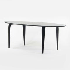 2010s Benjamin Cherner Oval Ebonized Walnut 84 x 38 in Dining Table