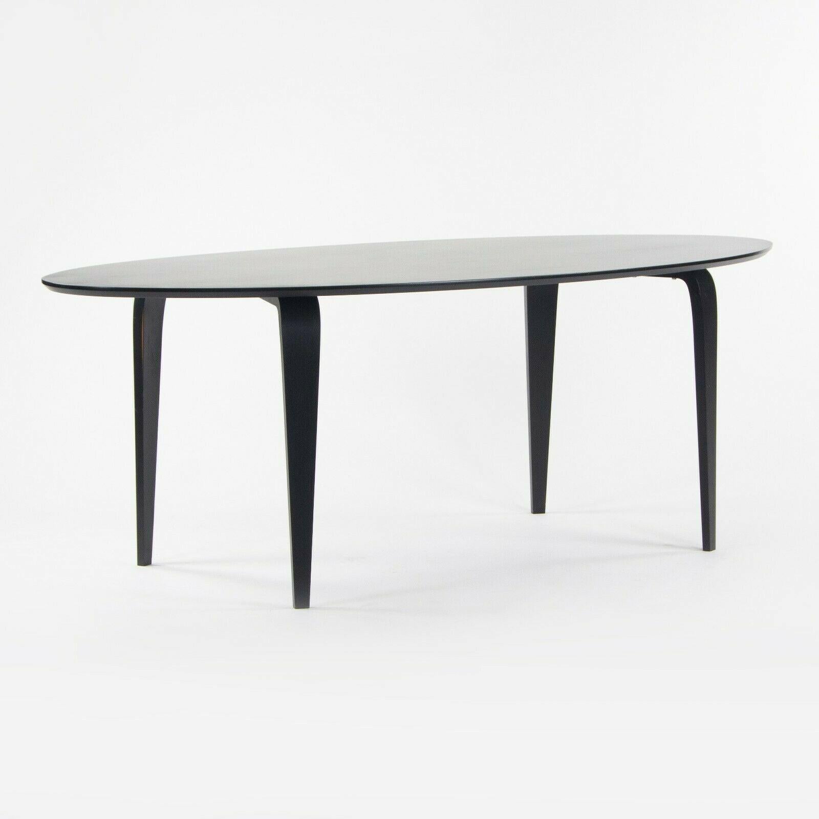 Ovaler Esstisch aus ebonisiertem Nussbaumholz 84 x 38 von Benjamin Cherner, 2010er Jahre (Moderne) im Angebot