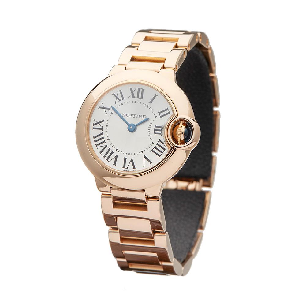 2010s Cartier Ballon Bleu Rose Gold 3007 or W69002Z2 Wristwatch 1