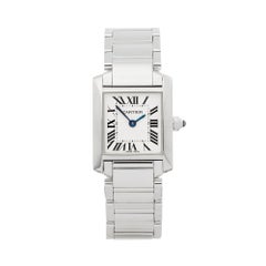 2010's Cartier Tank Francaise White Gold W50012S3 Wristwatch