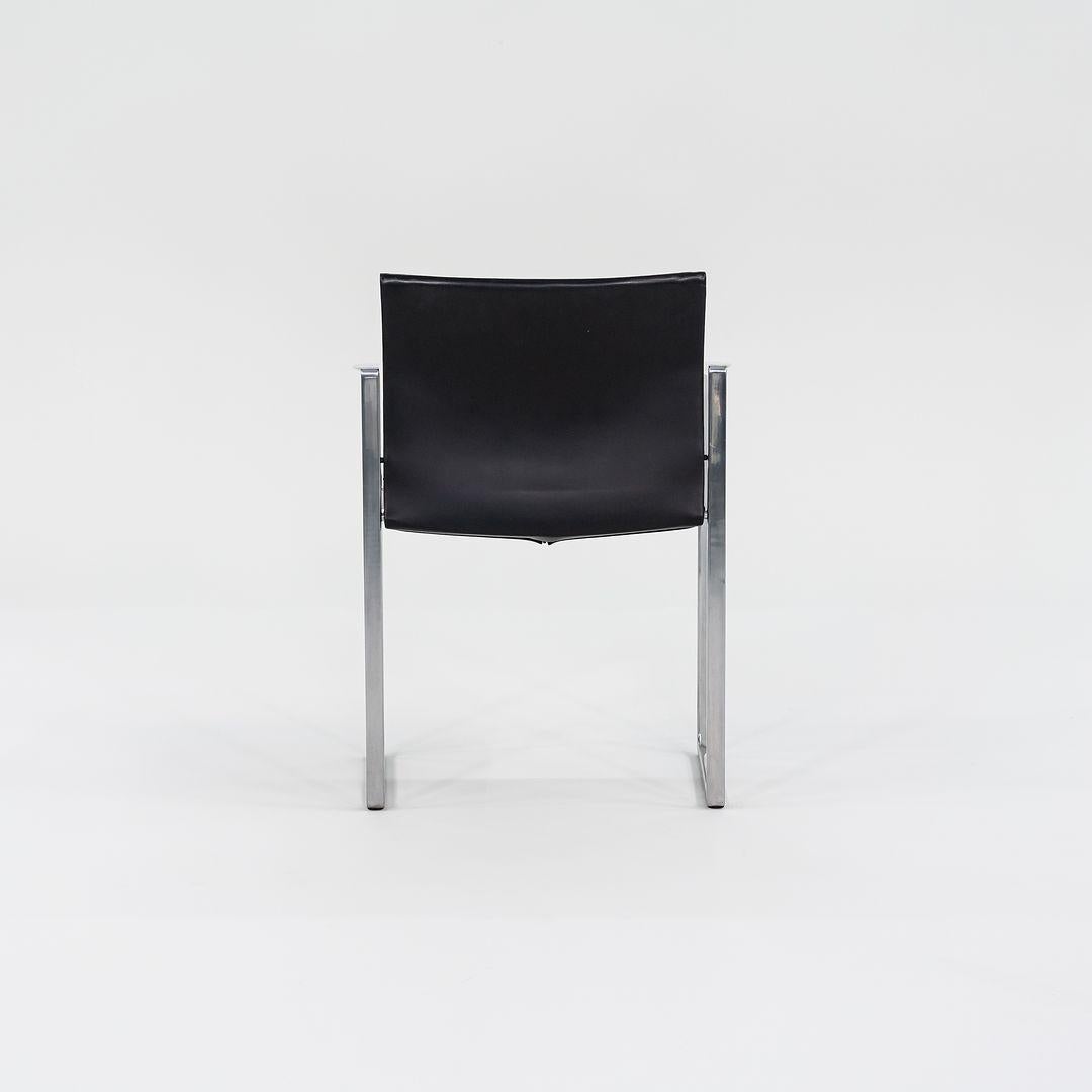 2010s Cassina 184 Eve Dining Arm Chairs by Piero Lissoni in Leather For Sale 4