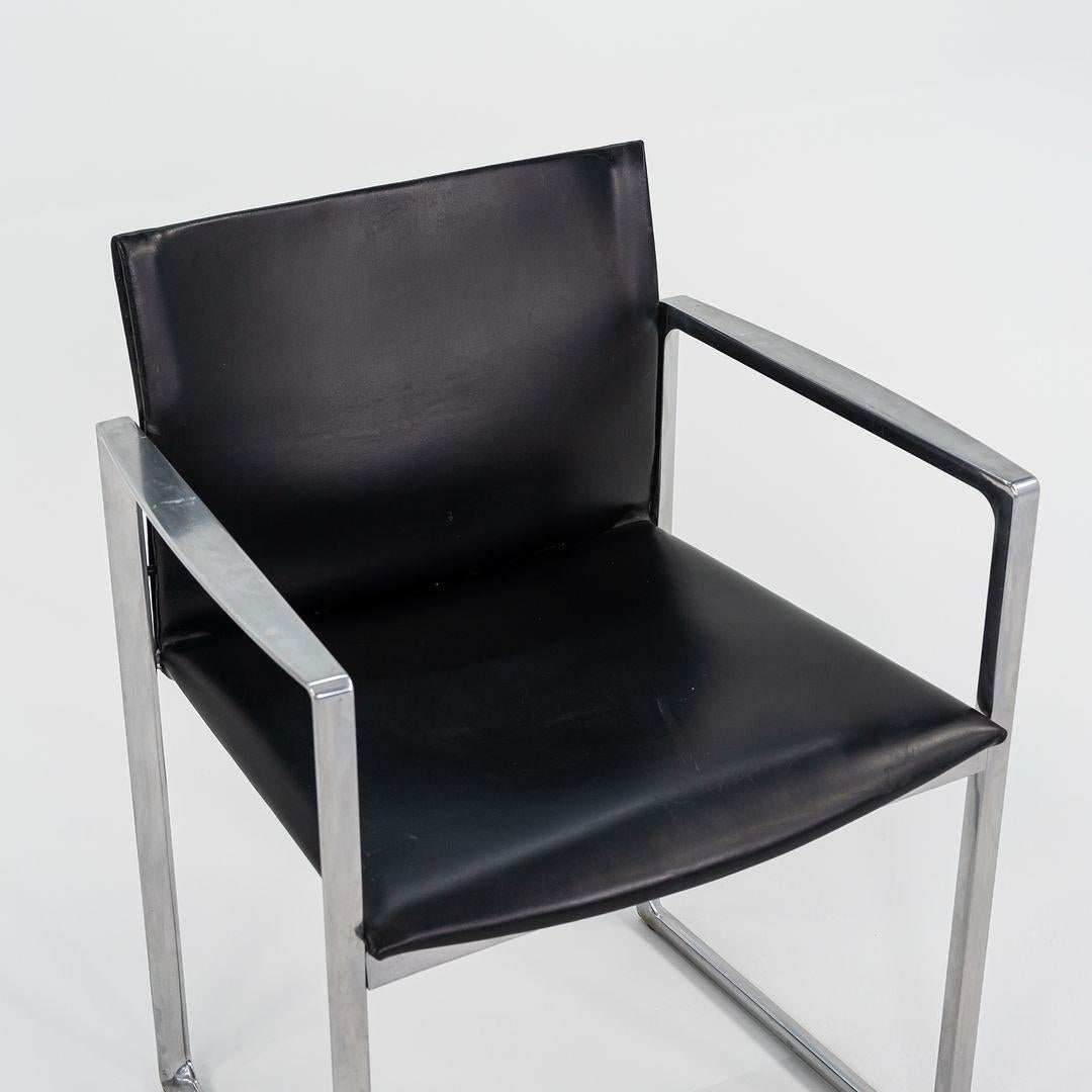 Modern 2010s Cassina 184 Eve Dining Arm Chairs by Piero Lissoni in Leather For Sale