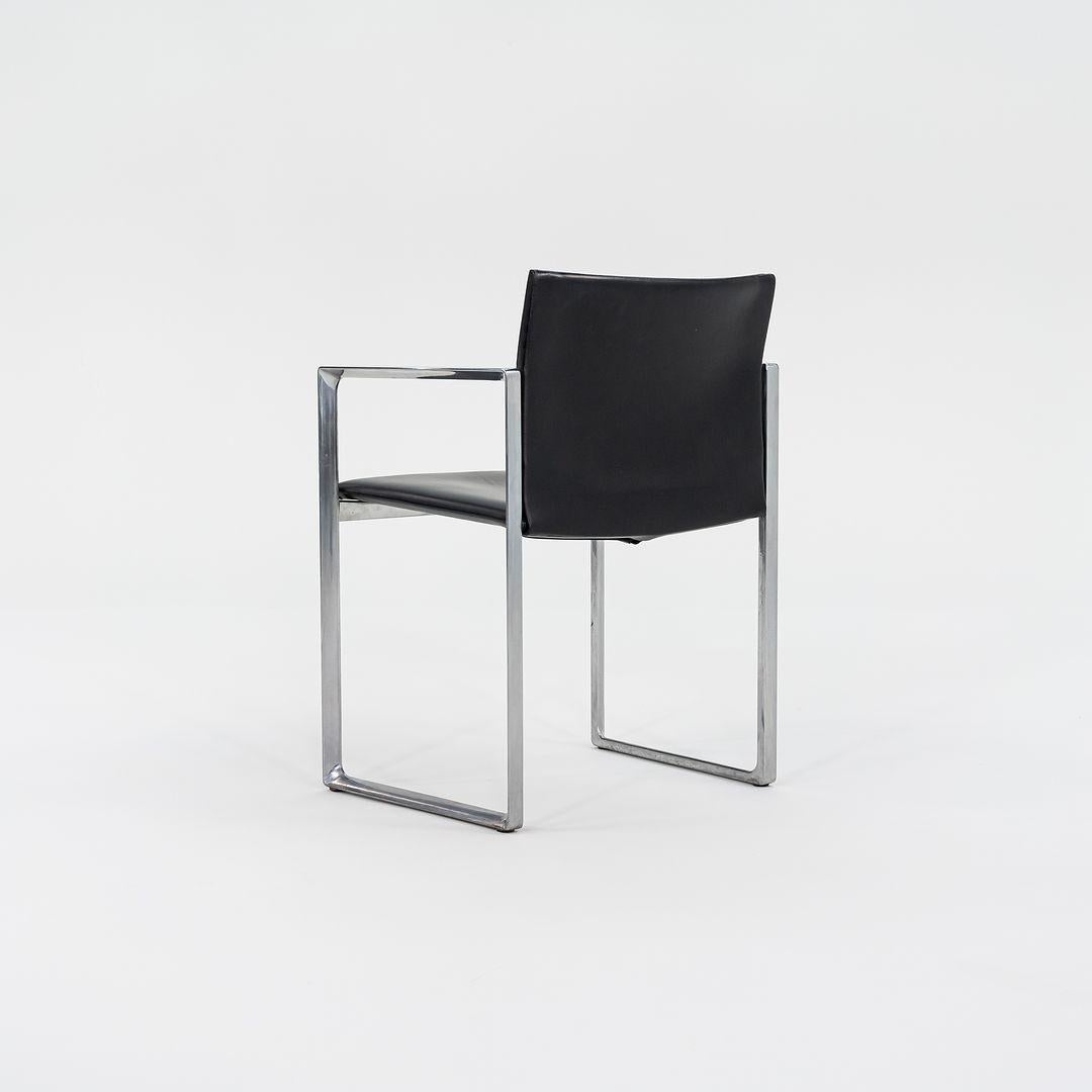 Contemporary 2010s Cassina 184 Eve Dining Arm Chairs by Piero Lissoni in Leather For Sale