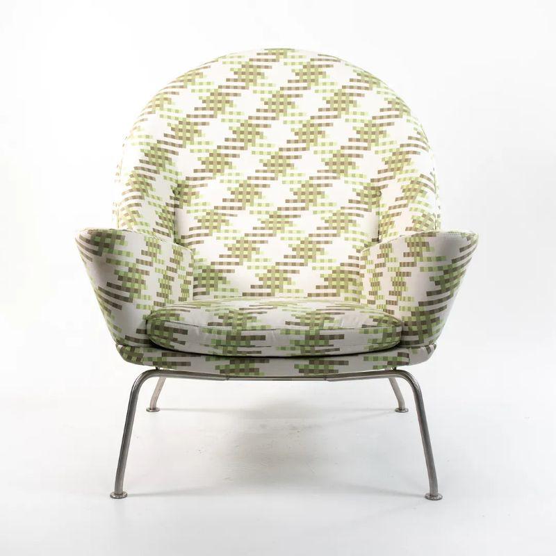 2010s CH468 Oculus Lounge Chair by Hans Wegner for Carl Hansen in Fabric For Sale 3