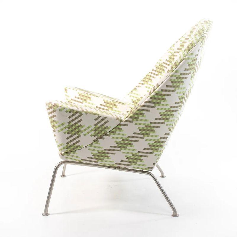 Scandinavian Modern 2010s CH468 Oculus Lounge Chair by Hans Wegner for Carl Hansen in Fabric For Sale