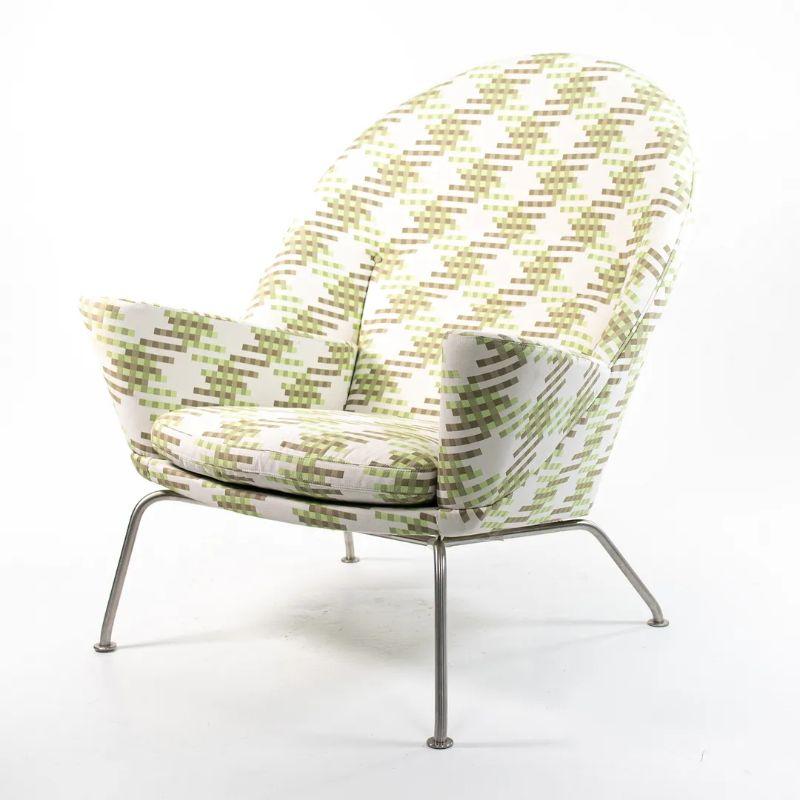 2010s CH468 Oculus Lounge Chair by Hans Wegner for Carl Hansen in Fabric For Sale 2