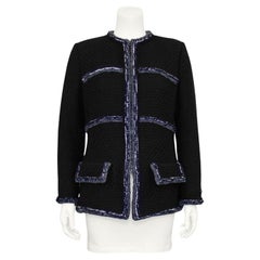 2010s Chanel Black Boucle Jacket