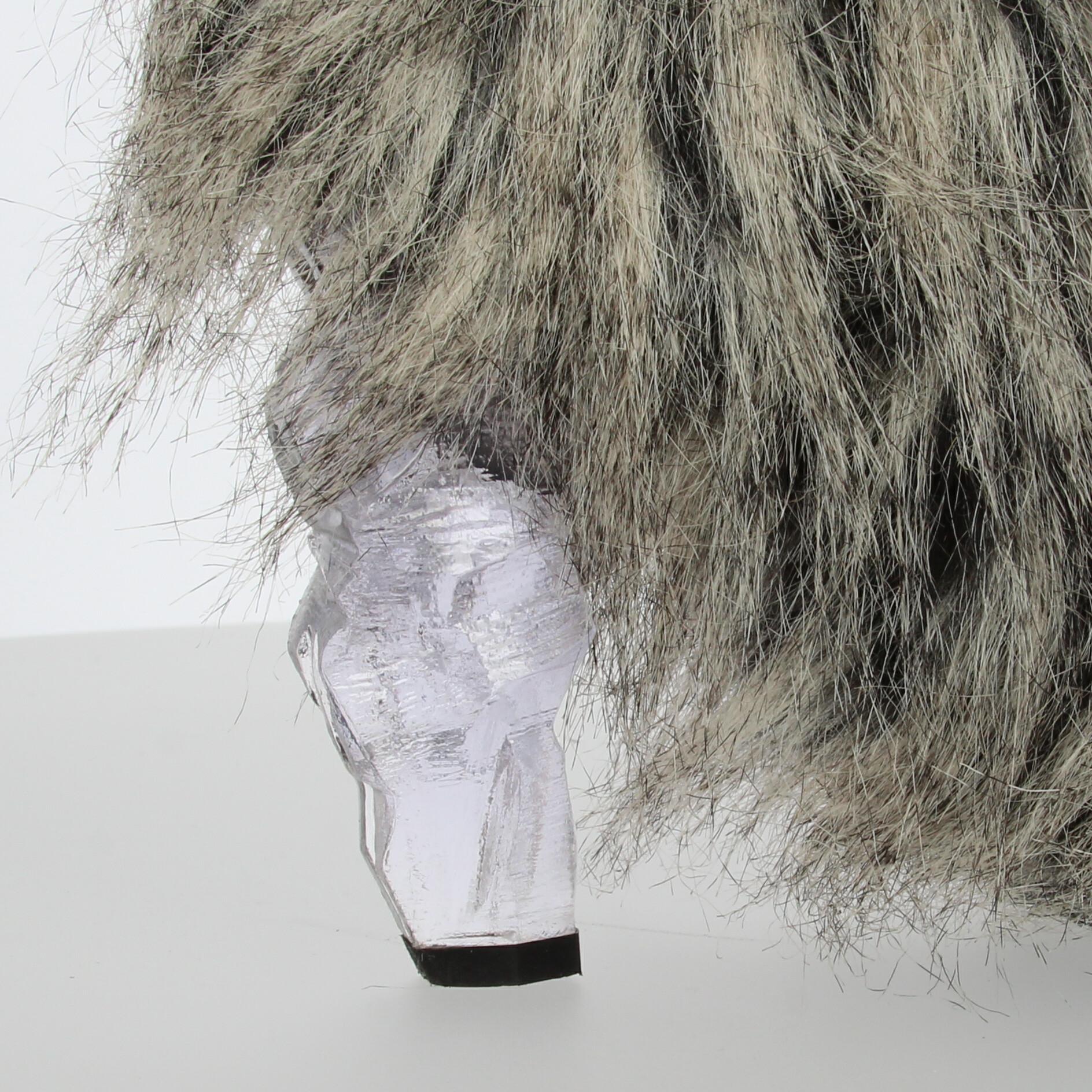 2010s Chanel Faux Fur Boots 5