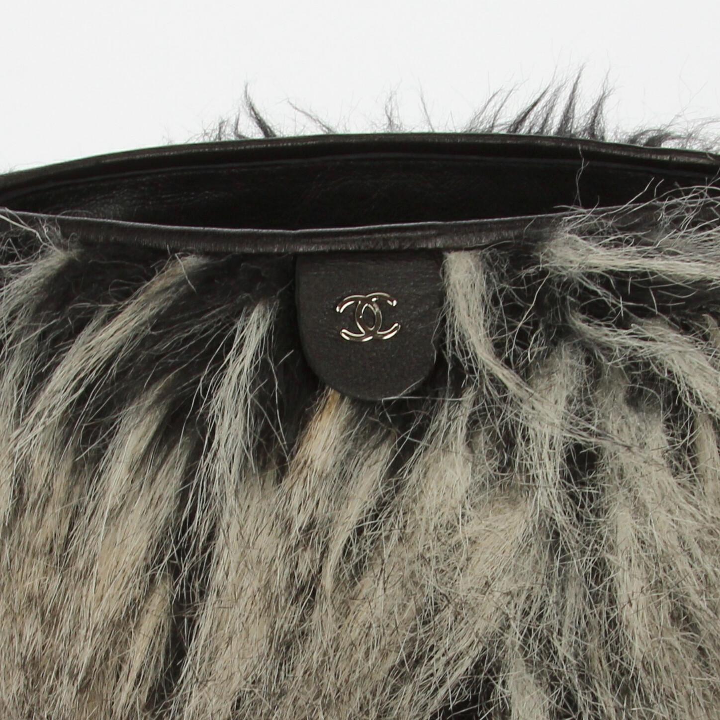 2010s Chanel Faux Fur Boots 2