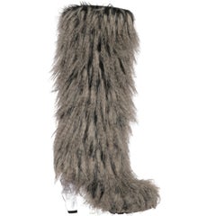 2010s Chanel Faux Fur Boots