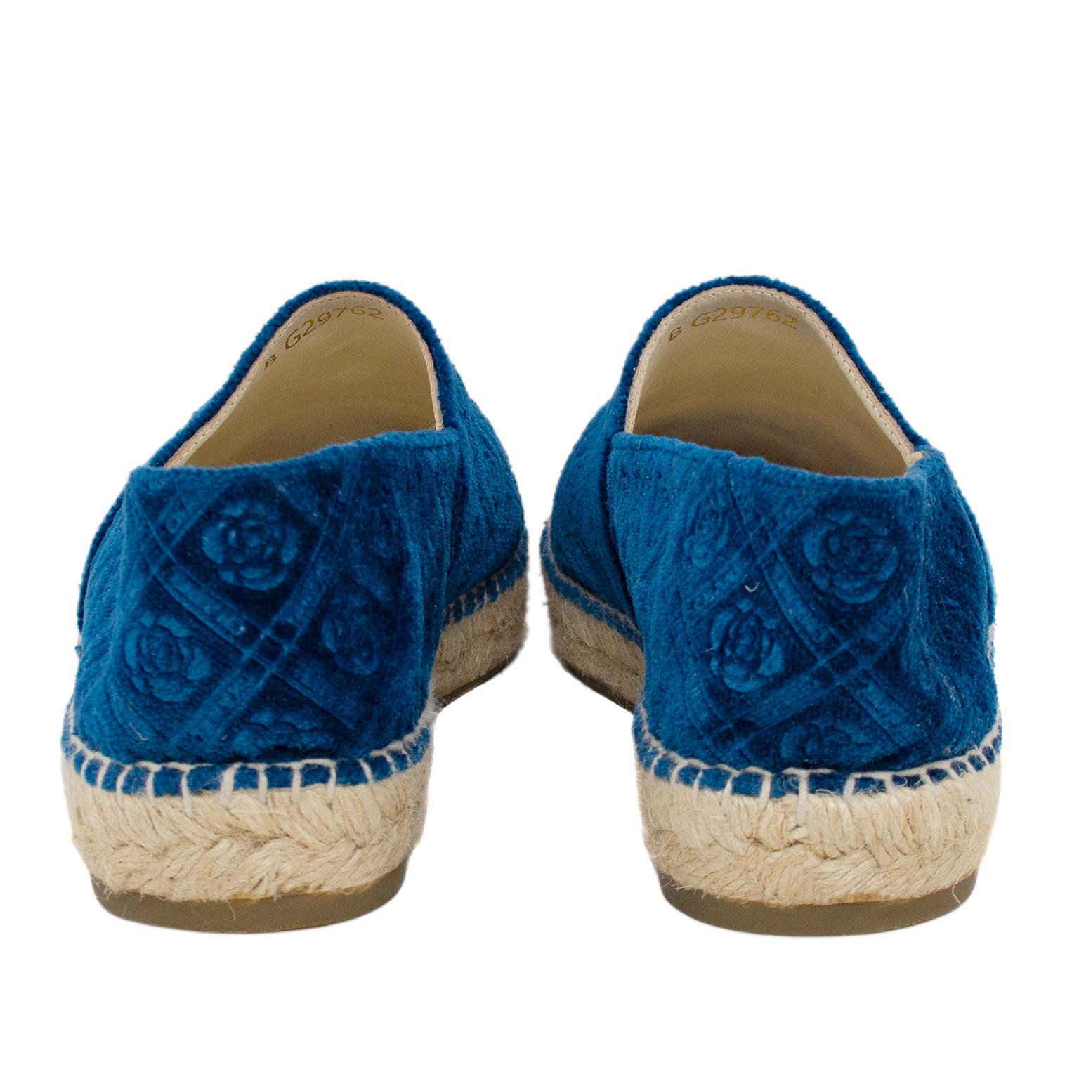 chanel velvet espadrilles