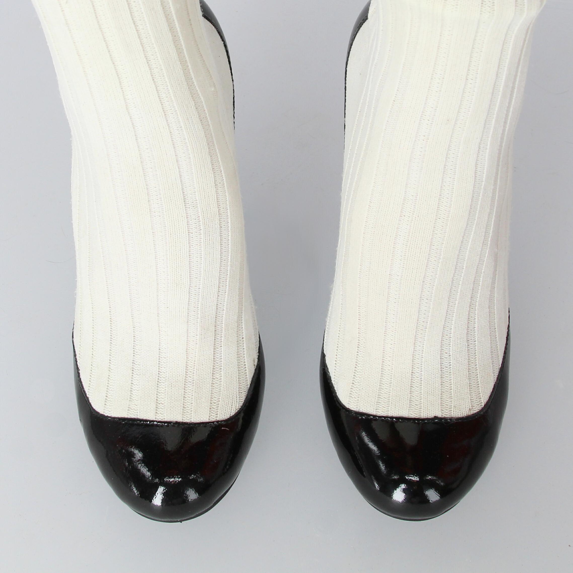 Women's 2010s Chanel Patent Sock Boots