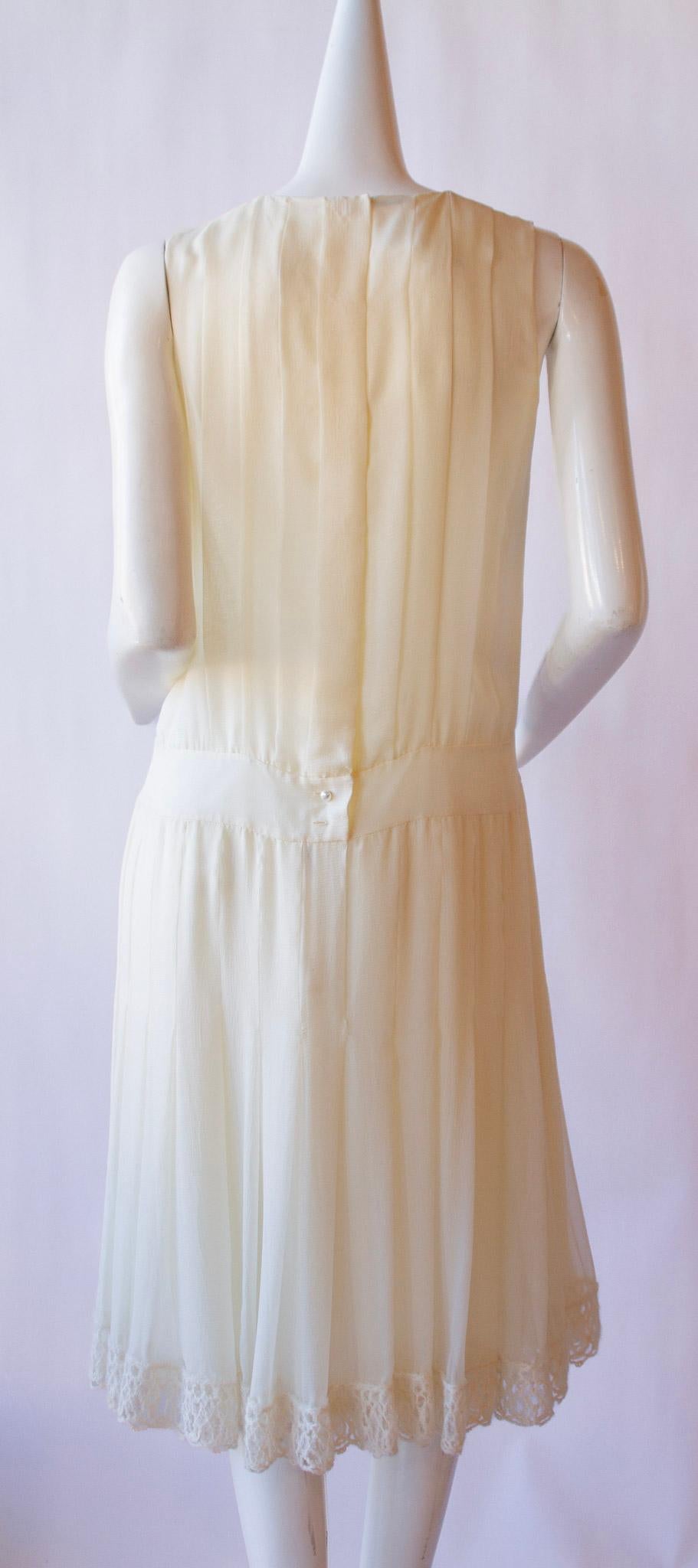 Women's 2010s Chanel Silk Drop Waist Dress
