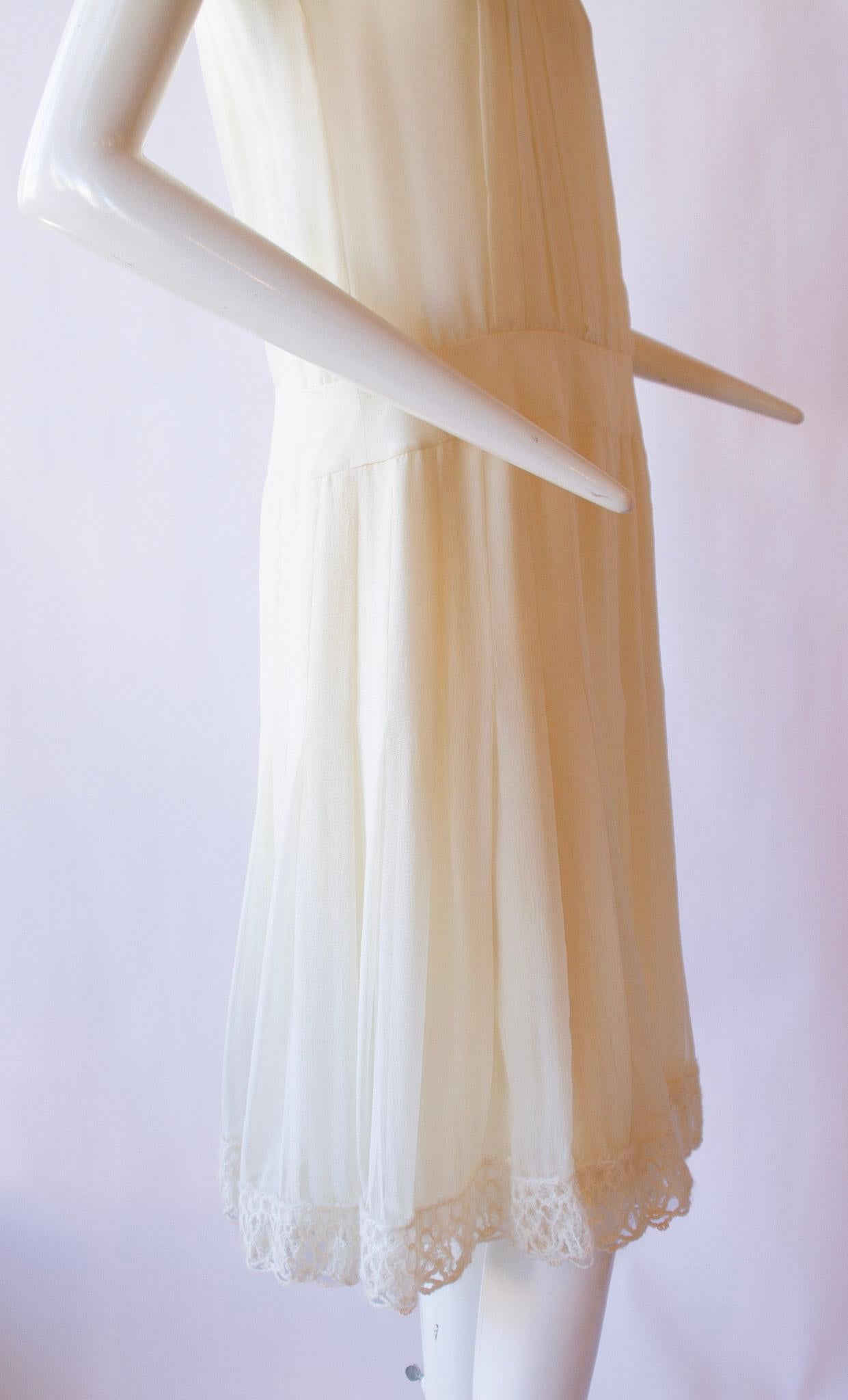 2010s Chanel Silk Drop Waist Dress 2