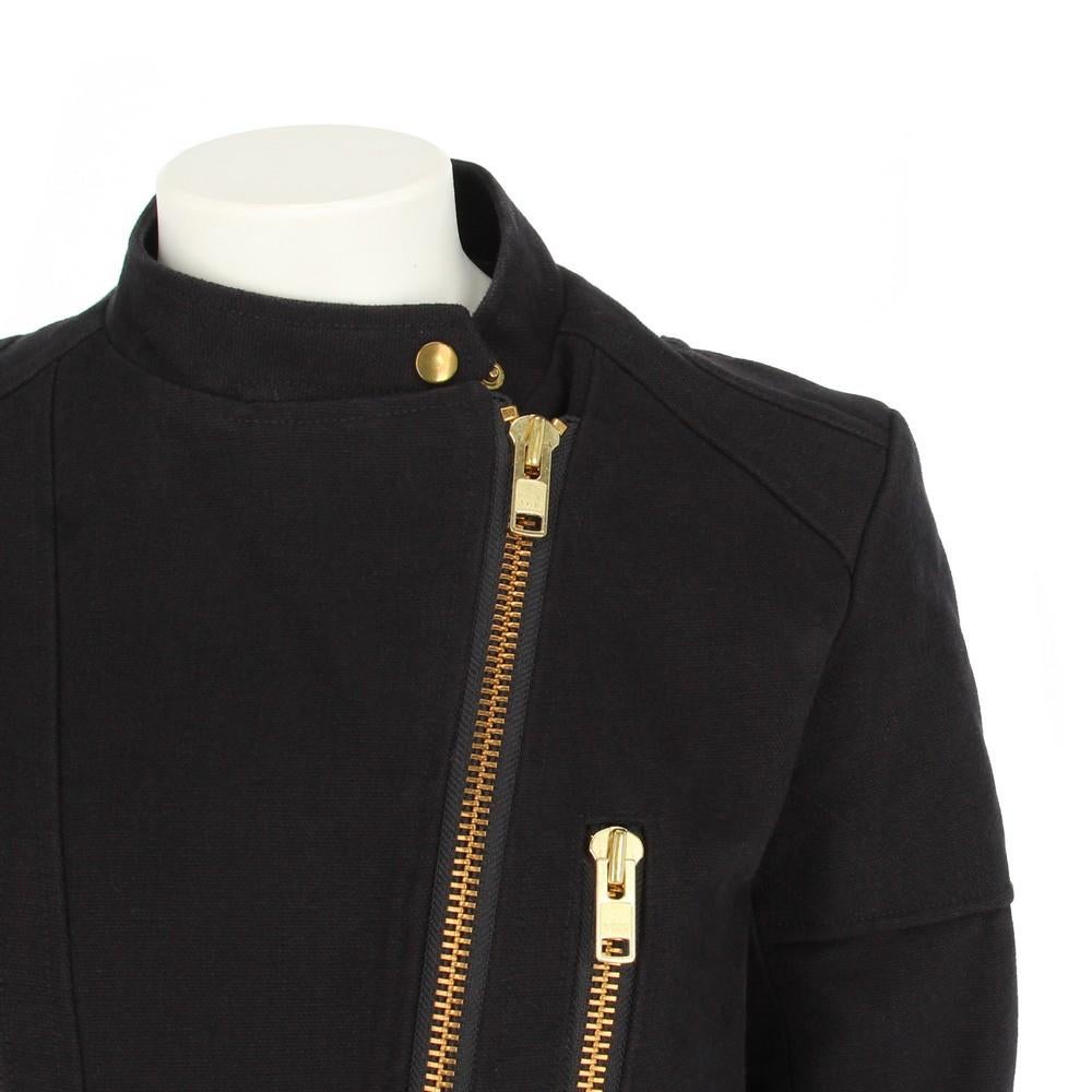 2010s Chloé Black and Gold Jacket 3