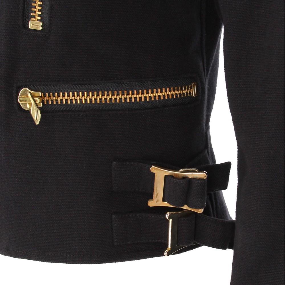2010s Chloé Black and Gold Jacket 4