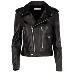 2010s Christian Dior Black Leather Biker Jacket