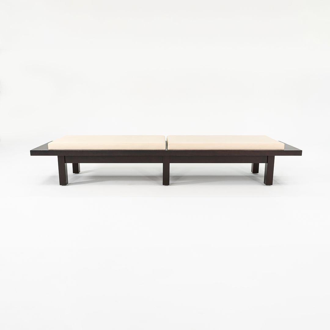 American 2010s Christian Liaigre for Holly Hunt Cordovan Bench, 1x Available For Sale