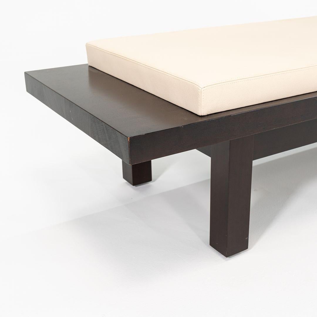 2010s Christian Liaigre for Holly Hunt Cordovan Bench, 1x Available In Good Condition For Sale In Philadelphia, PA