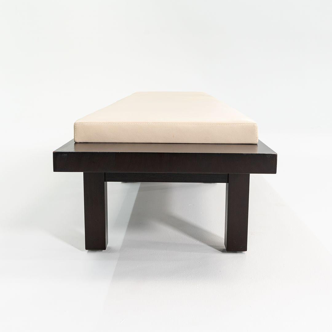 Foam 2010s Christian Liaigre for Holly Hunt Cordovan Bench, 1x Available For Sale