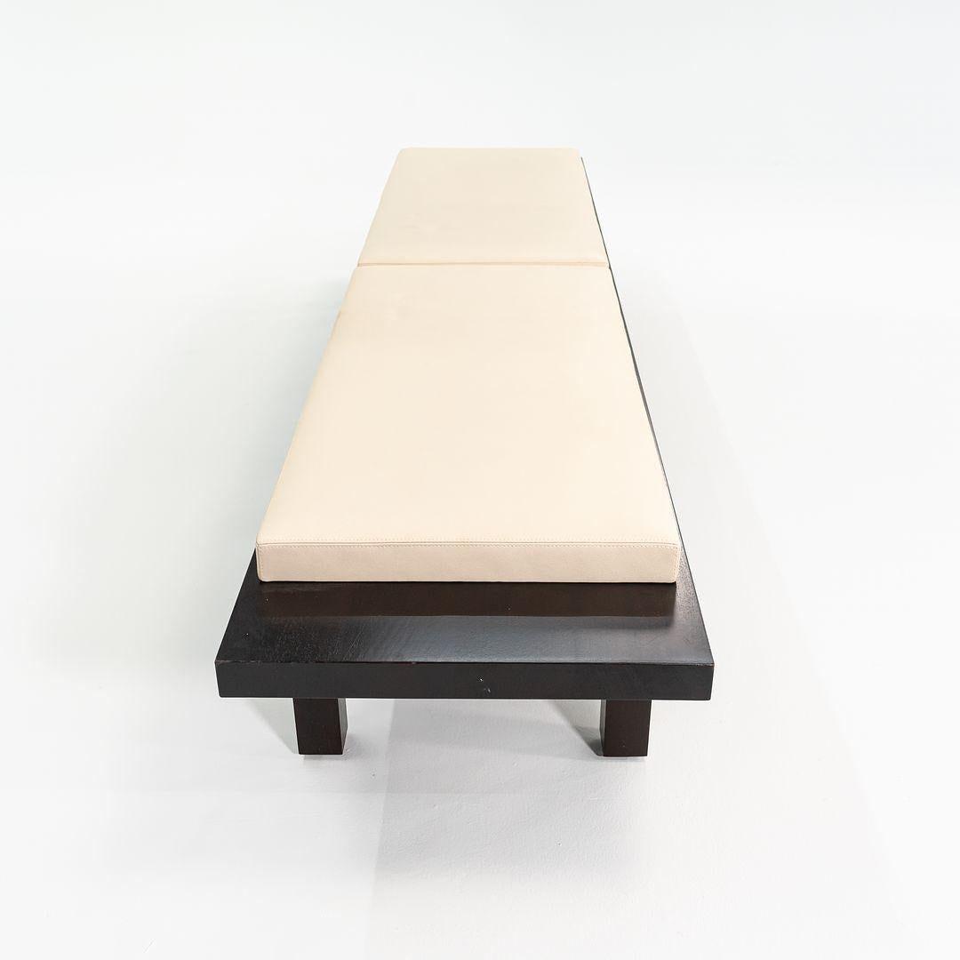 2010s Christian Liaigre for Holly Hunt Cordovan Bench, 1x Available For Sale 1