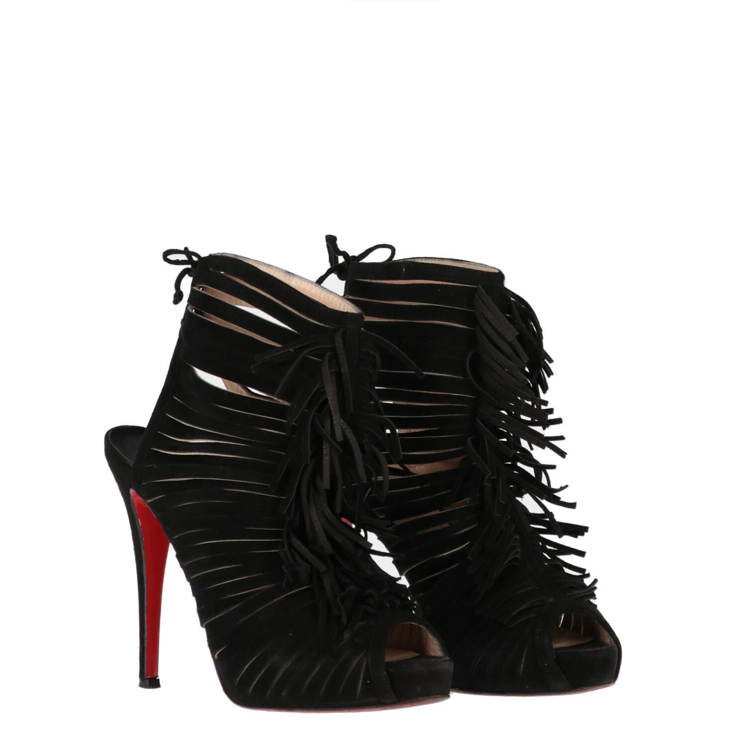 Women's 2010s Christian Louboutin Fringes Sandals