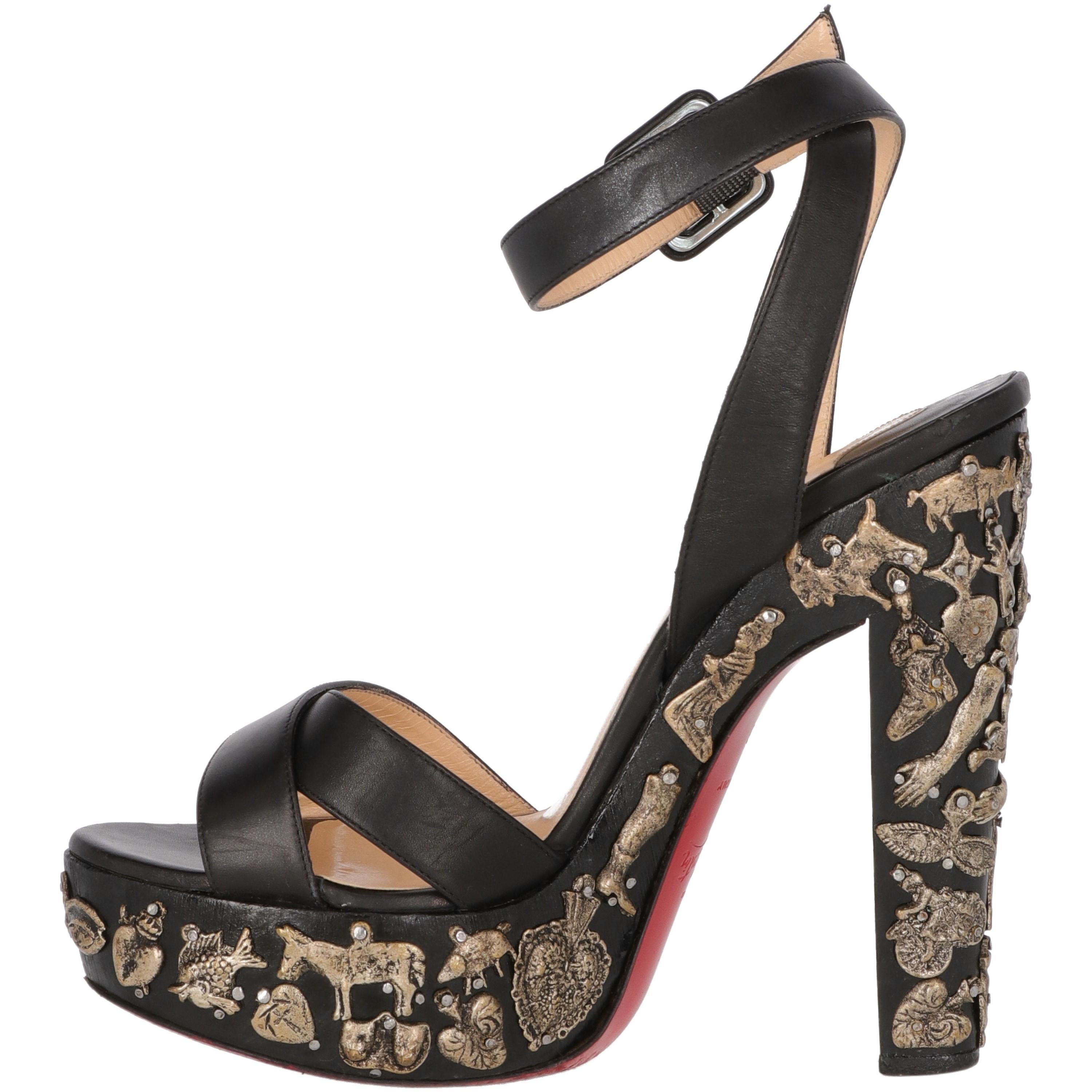 Women's 2010s Christian Louboutin Leather Sandals