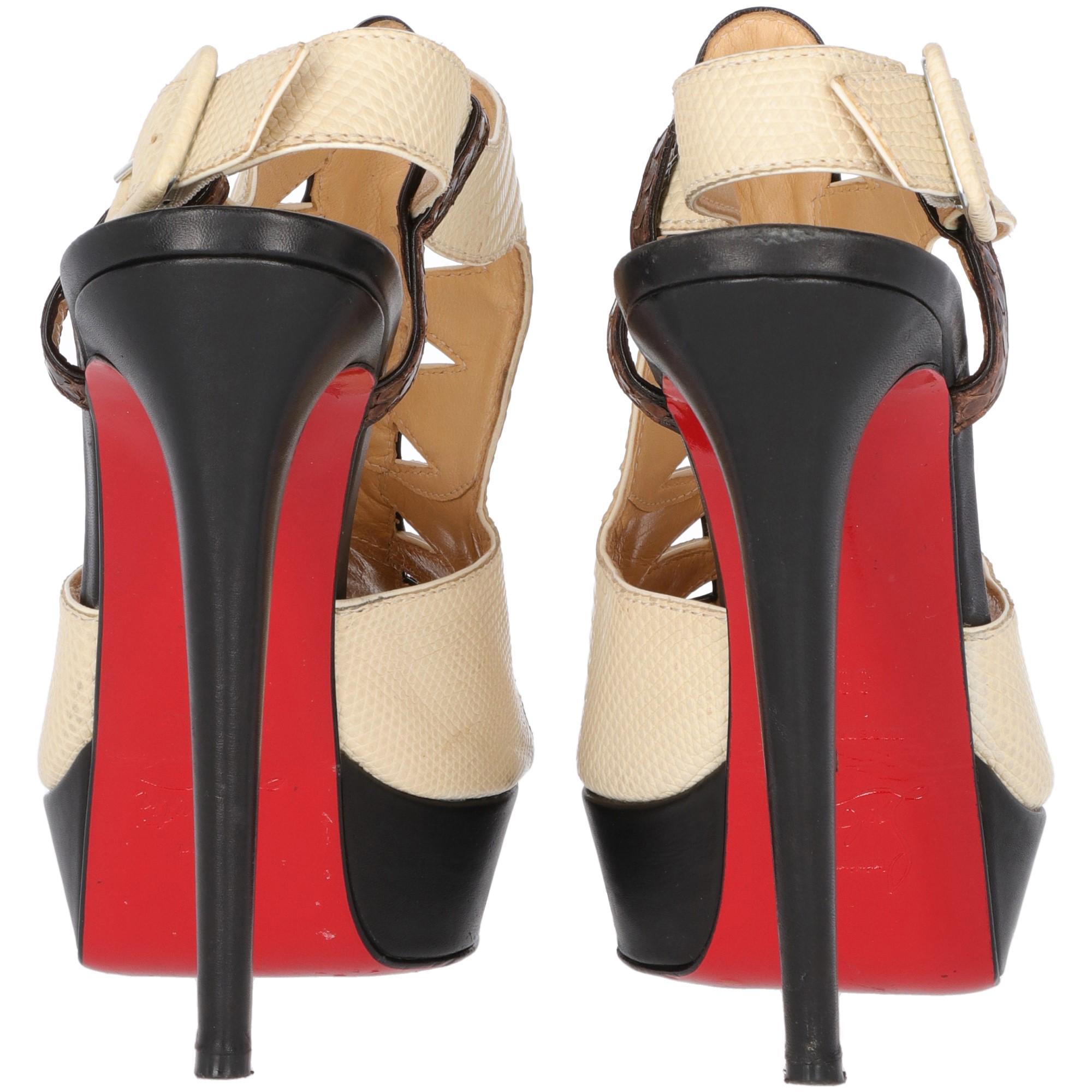 2010s Christian Louboutin Reptile Skin Pumps In Excellent Condition In Lugo (RA), IT