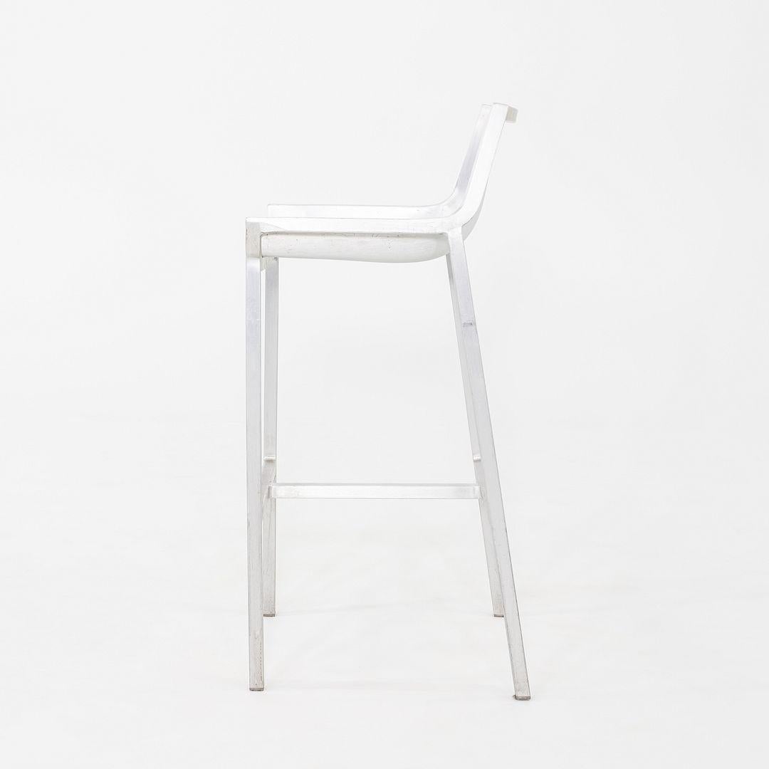 2010s Christophe Pillet para Emeco Taburete de bar Sezz de aluminio cepillado Moderno en venta
