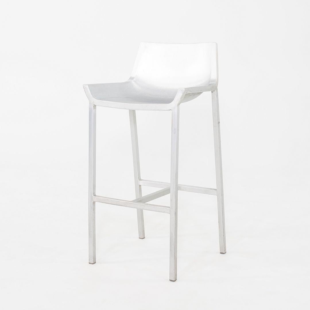 2010s Christophe Pillet para Emeco Taburete de bar Sezz de aluminio cepillado Estadounidense en venta
