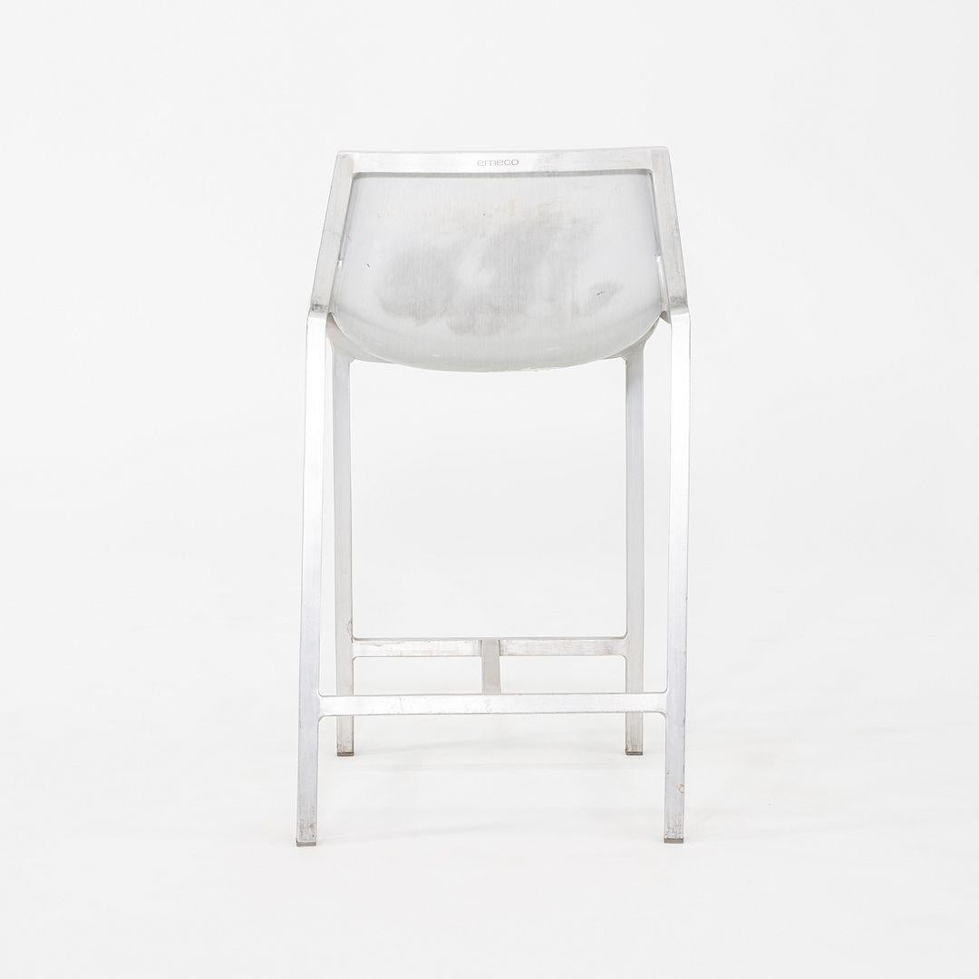 2010er Christophe Pillet für Emeco Sezz Counter Hocker aus gebürstetem Aluminium im Angebot 4