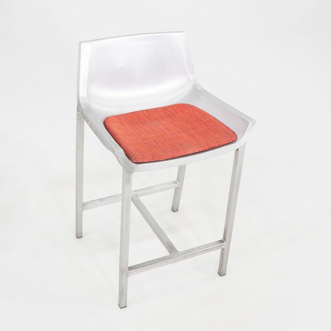 2010er Christophe Pillet für Emeco Sezz Counter Hocker aus gebürstetem Aluminium im Angebot 2