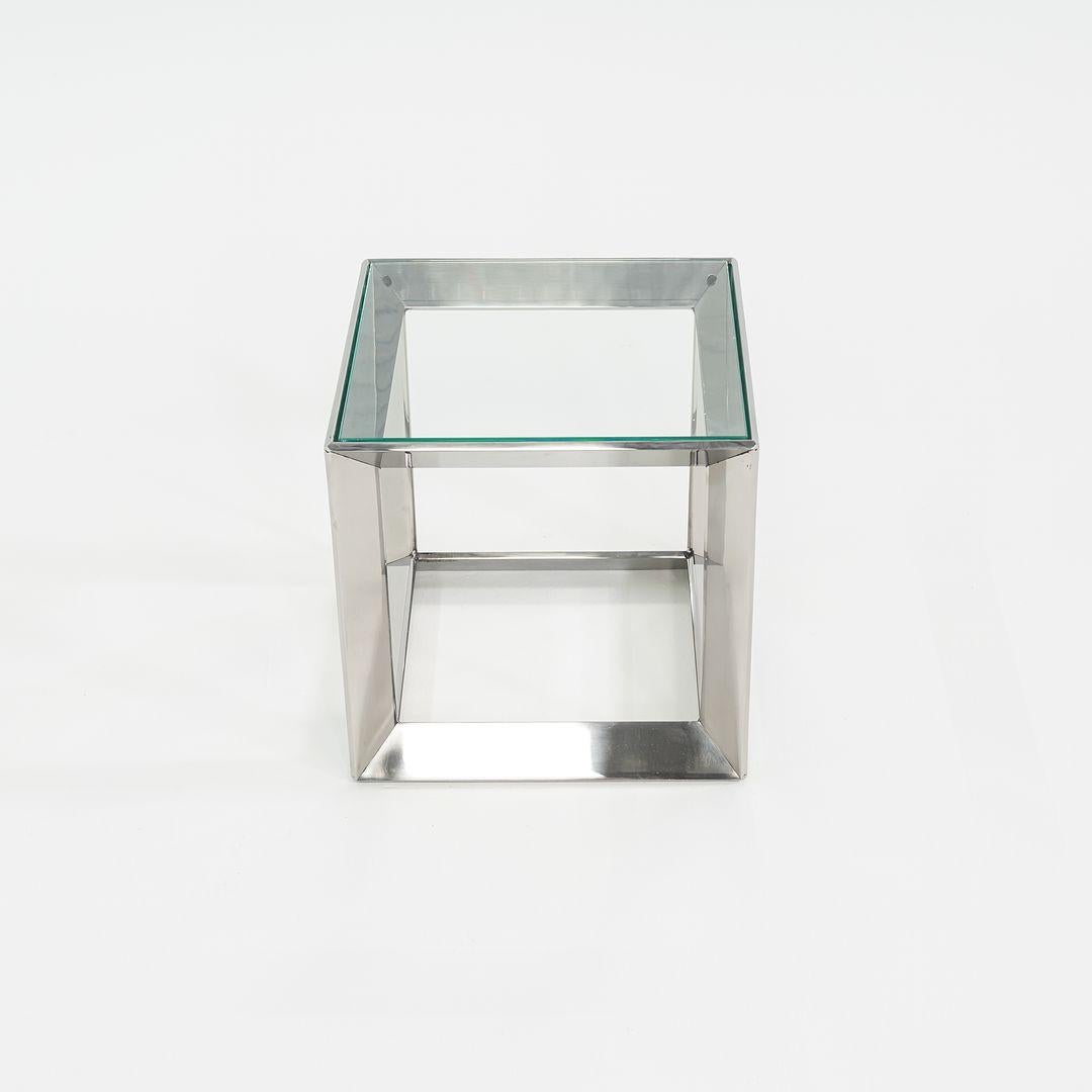 Américain 2010s David Rockwell for Gratz Industries Russian Doll Stainless Steel End Table (table de chevet en acier inoxydable) en vente