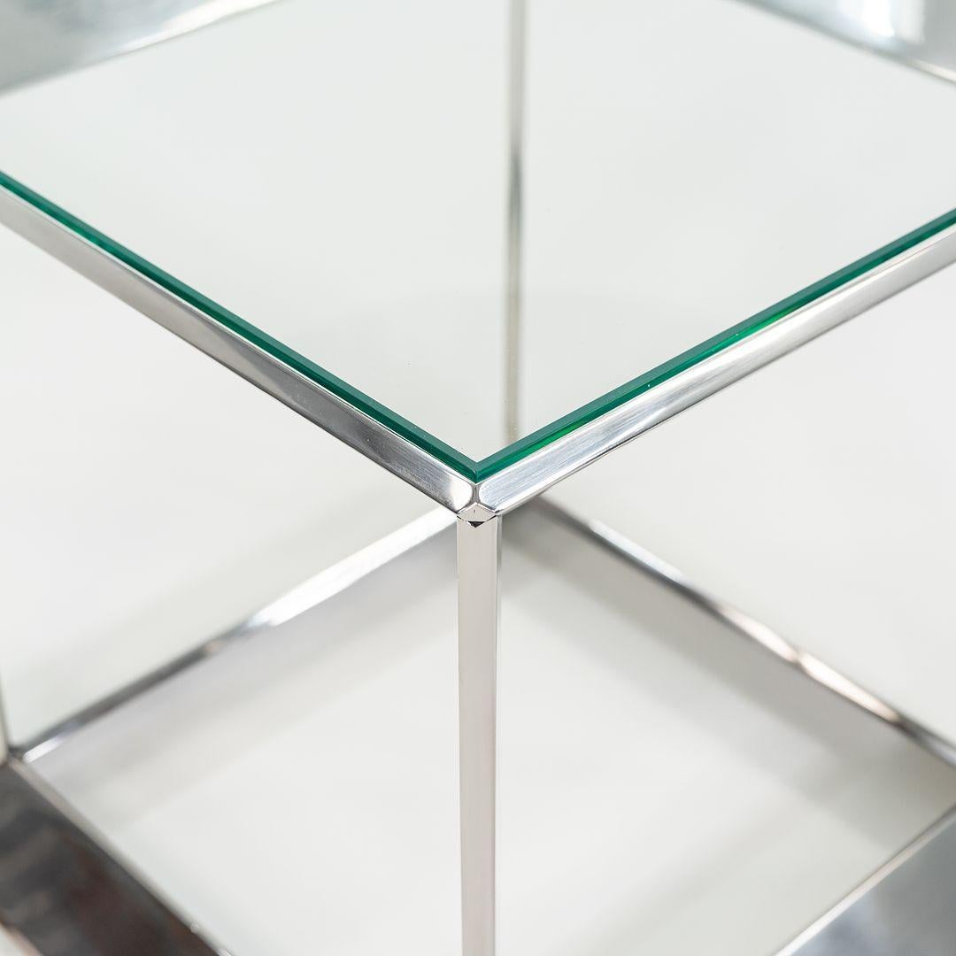 2010s David Rockwell for Gratz Industries Russian Doll Stainless Steel End Table (table de chevet en acier inoxydable) Bon état - En vente à Philadelphia, PA