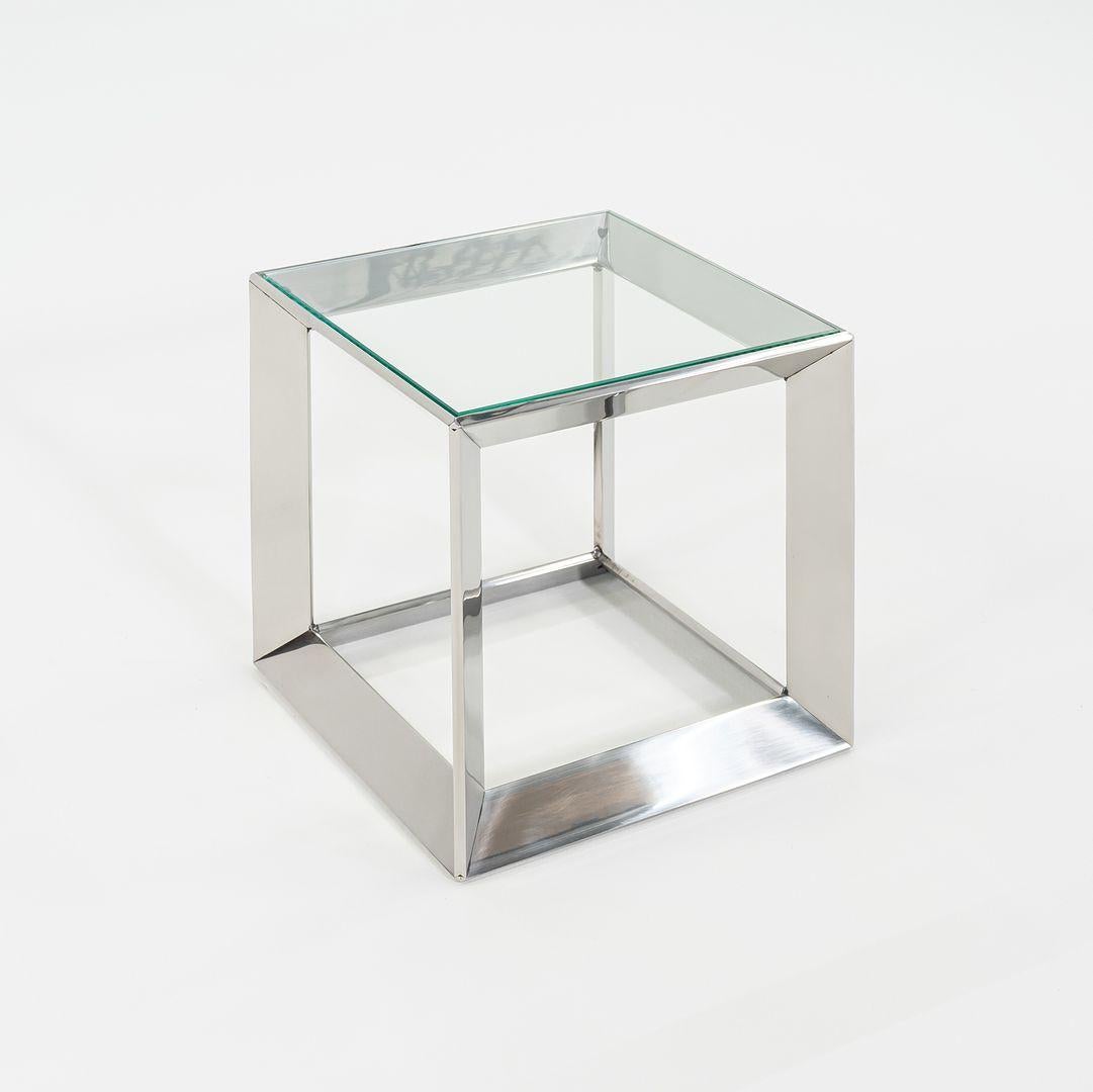 XXIe siècle et contemporain 2010s David Rockwell for Gratz Industries Russian Doll Stainless Steel End Table (table de chevet en acier inoxydable) en vente