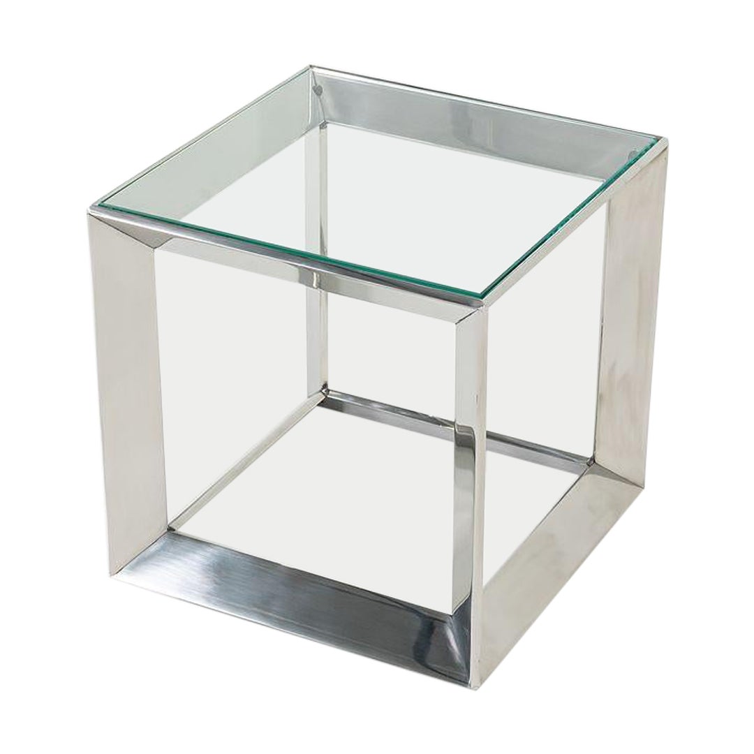 2010s David Rockwell for Gratz Industries Russian Doll Stainless Steel End Table