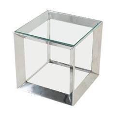 2010s David Rockwell for Gratz Industries Russian Doll Stainless Steel End Table
