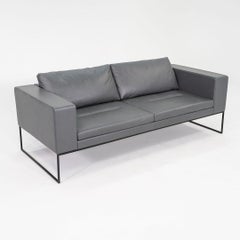 2010s Davis Design Team for Davis Nora Two Seater Sofa in Grey Leather