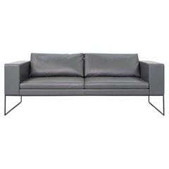 2010s Davis Design Team for Davis Nora Two Seater Sofa in Grey Leather
